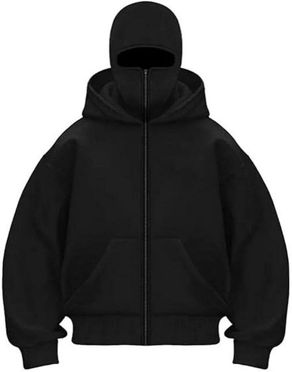 Black Ninja Zipper Hoodie